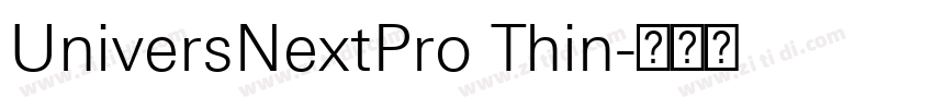 UniversNextPro Thin字体转换